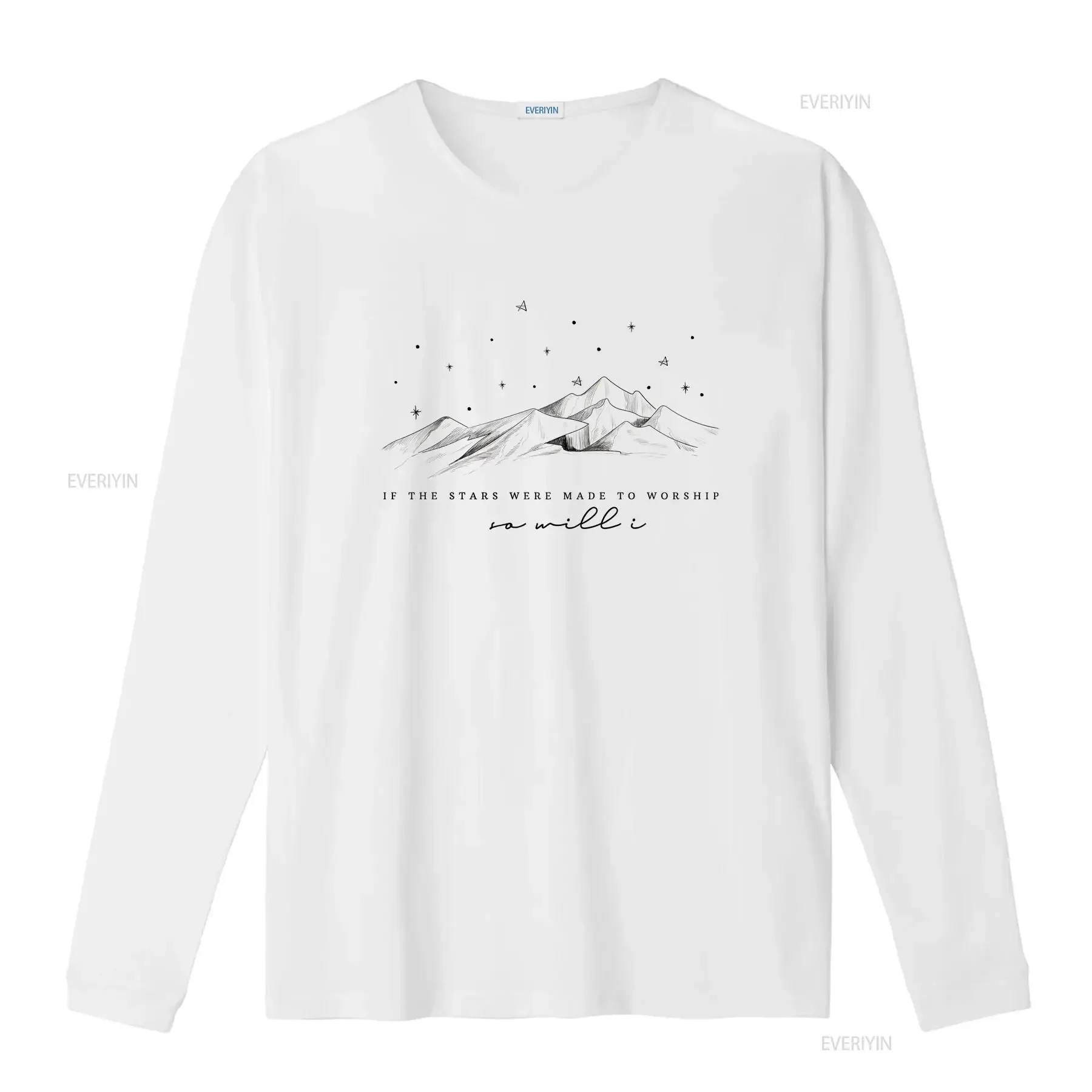 If The Stars Were Made To Worship Religious T Shirt Christian s Women Bible Verse Faith vintage Washed Slightly Unisex