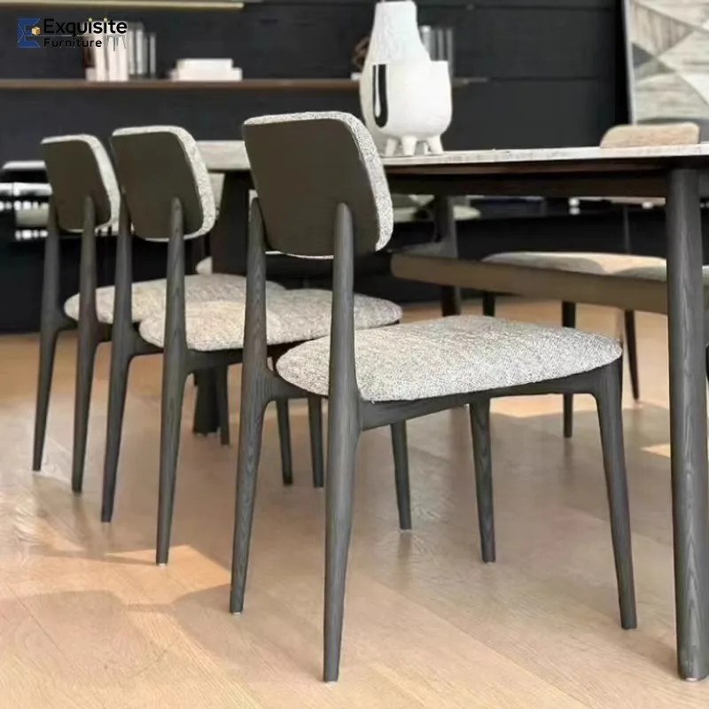 الحد الأدنى كراسي تناول الطعام الخشبية الصلبة كراسي الشمال المصممين الحديثين مكاتب كراسي الاسترخاء مريحة Ceira أثاث المنزل