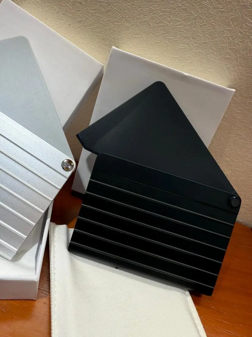 حاملي بطاقات الألومنيوم، حاملي بطاقات العمل، وحقائب البطاقات؛ أنيق، رائع، محمول، للجنسين، وهدية فاخرة راقية #3