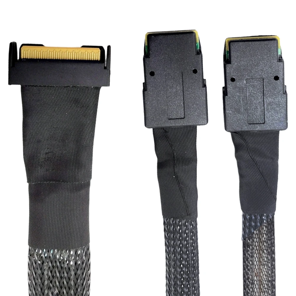 MClO X8 MCIO 8i(74P) ke kabel SFF-8087 ganda PCIE5.0 Server kabel adaptor kecepatan tinggi kabel koneksi kabel Server adaptor