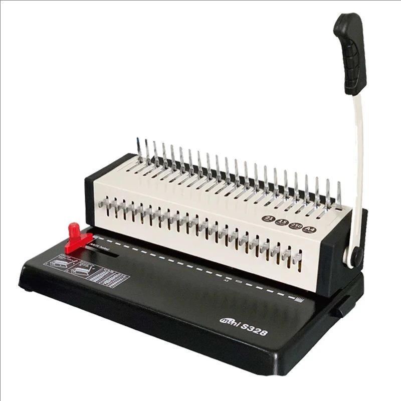 

Manual Power Plastic Comb Binder 21 Holes Punching Machine Comb Binding Machine