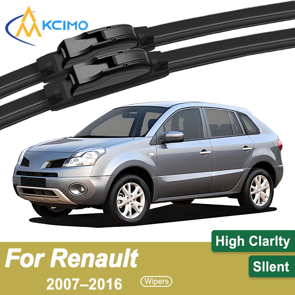 

Premium Rubber Durable Silent Windshield Wiper Blades 2pcs for Renault Koleos HY 2007–2016 Front Wiper Blades Set