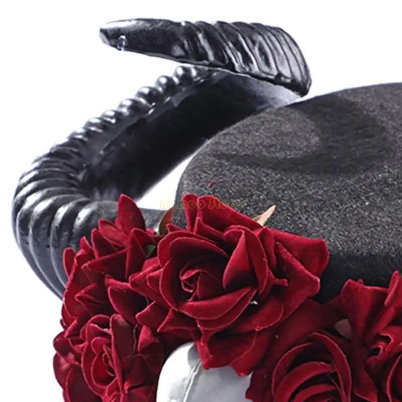 

31BF Симпанк гей -джазовая шляпа мужская шляпа винтажная шляпа Хэллоуин