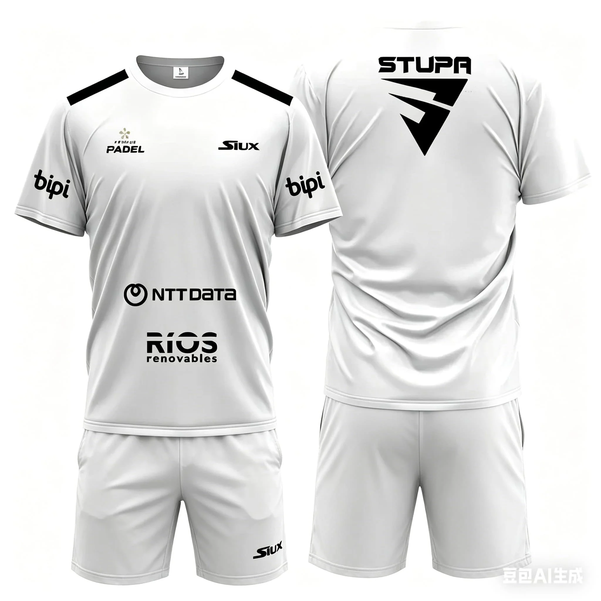 Camiseta Deportiva de Verano para Hombre, de Secado Rápido, Transpirable, de Manga Corta, para Pádel, Serie Fitness
