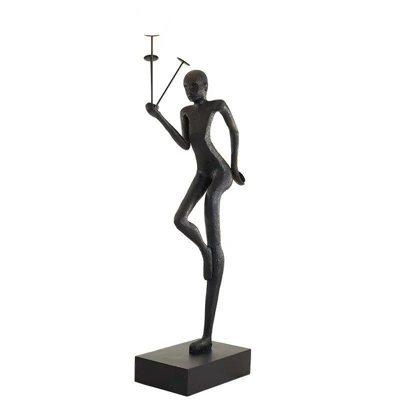 

Welcome Figure Sculpture Humanoid Floor Lamp Exhibition Hall Sales Department Hotel Lobby Shopping Mall Creative Art Ornaments