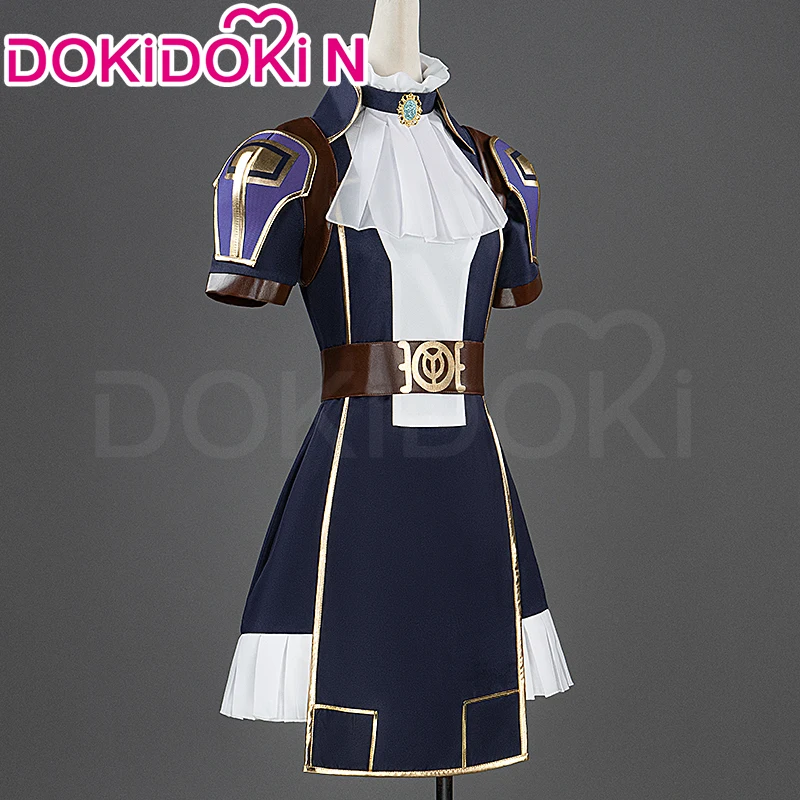 IN STOCK Caitlyn Cosplay Costume Game LOL【S-2XL】DokiDoki-N Women Uniform Caitlyn Cosplay Hat Plus Size