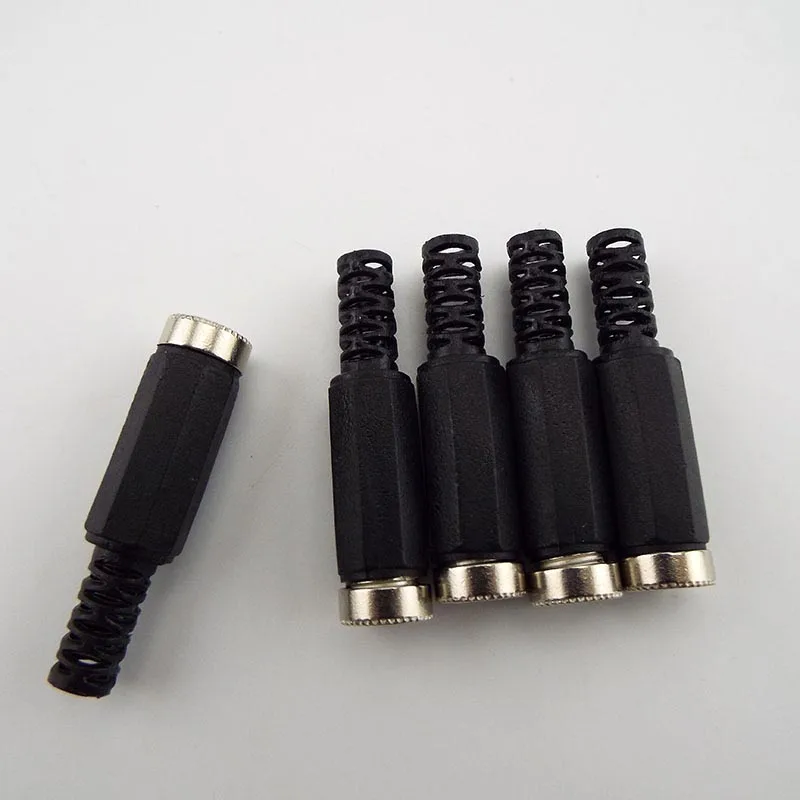 DC Female Power supply Plug Electric Connector 5.5mmx2.1mm Female Jack Socket Adapter for Wire Charge Adapter D5