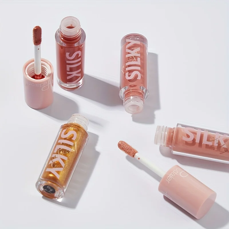 Brillo de labios brillante de 16 colores, Pintalabios mate de larga duración, resistente al agua, hidratante, cambia de esmalte de labios