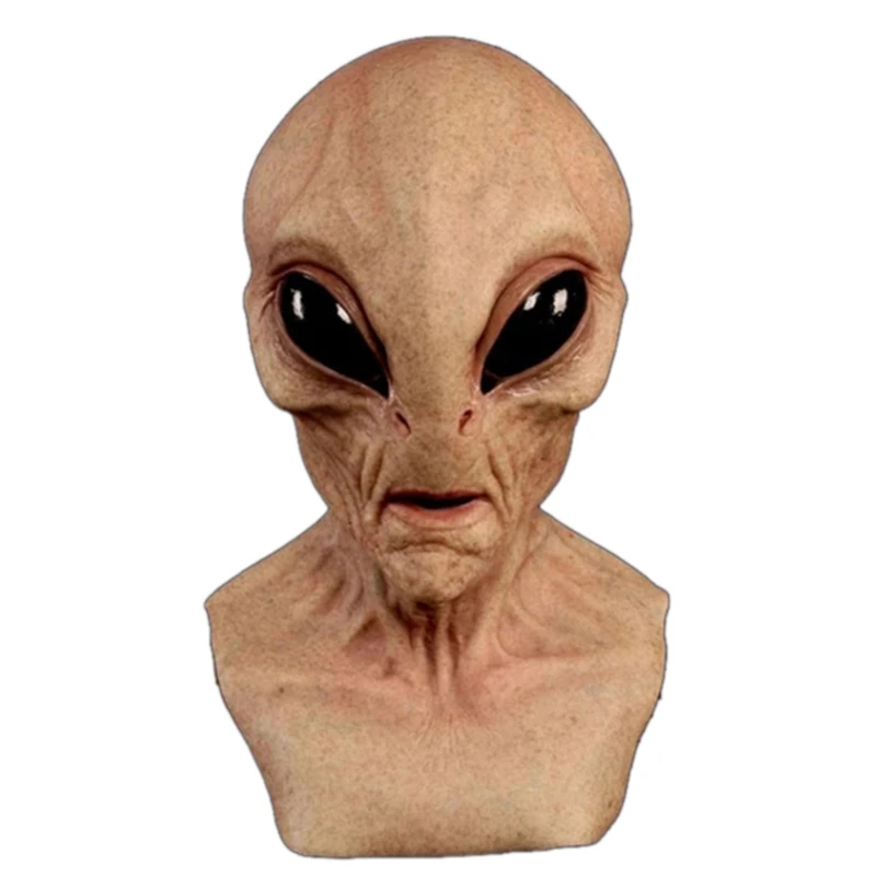 

Halloween Creepy Latex UFO Big Eyes Alien Full Head Party Mask For Adults Masquerade Costume Party Cosplay Alien Mask