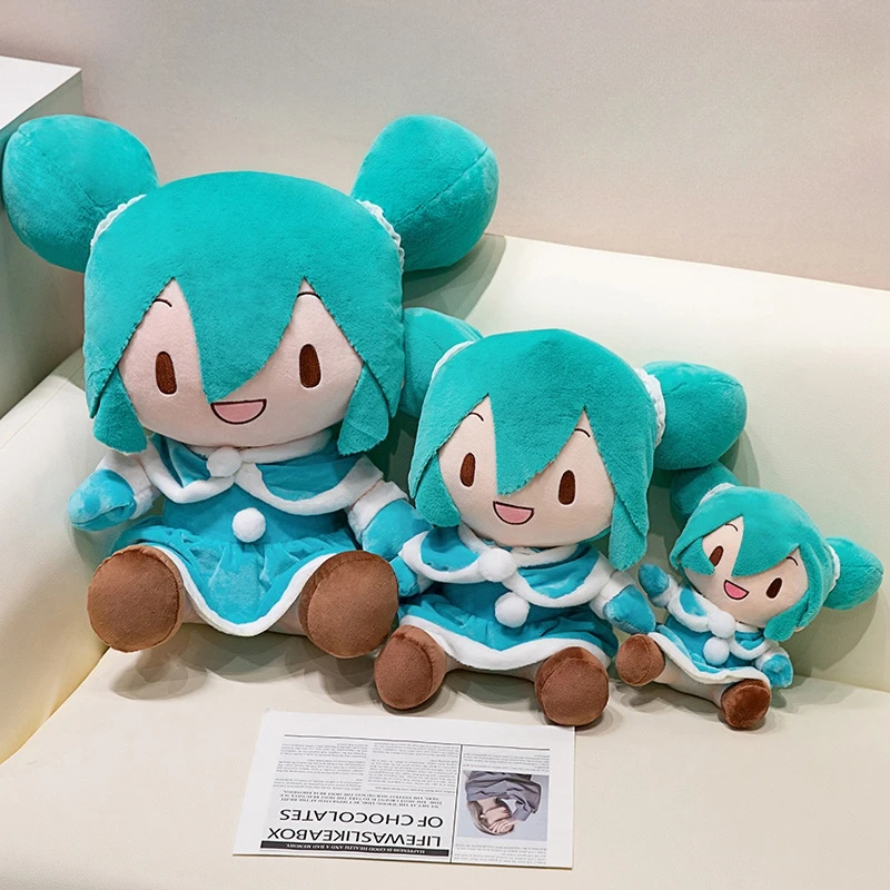 ขนาดใหญ่การ์ตูน Hatsune Miku ของเล่นตุ๊กตาน่ารักสไตล์ญี่ปุ่นตุ๊กตาอะนิเมะตุ๊กตาน่ารักรูป Plushies หมอนของขวัญสาว