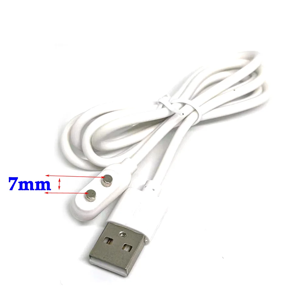 Cavo USB Caricabatterie Per Vibratore – Connettore DC 2.5, Universale, Bianco