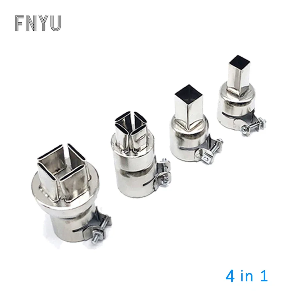 Universal Hot Air Gun Nozzles 4PCS Each Kind Specification Kit BGA Soldering Station Rework Stations Nozzle Welding Accessories