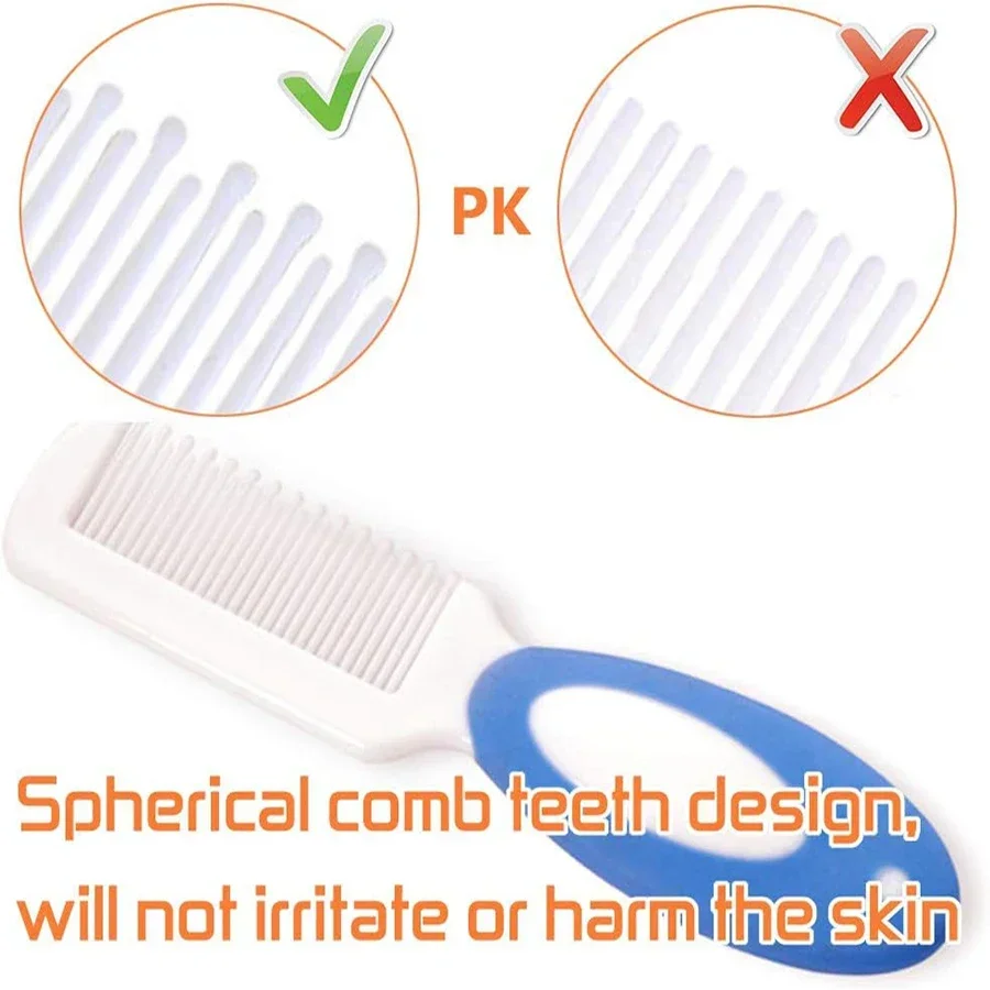 Infant Bathing Soft Comb Baby Hair Brush Set for Newborn Toddlers Soft Bristles Cradle Cap Brush Gift Baby Care Accessories