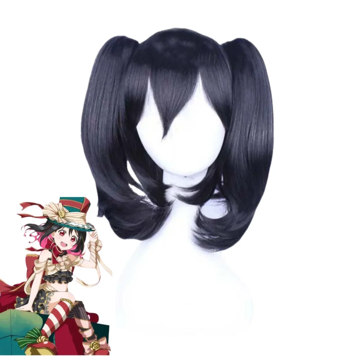 Anime ¡Ama vive! Disfraz de Cosplay de Nico Yazawa, proyecto de ídolo escolar, falda Sexy y bonita de Halloween, uniforme, peluca, conjunto de Navidad para mujer