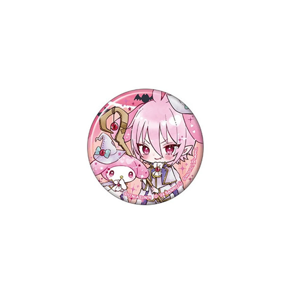 58mm Anime welcome to demon school! iruma-kun Asmodeus Alice Cosplay COSTUME Badge Pin SPTE Tinplate Brooch﻿ Prop Xmas Gilf