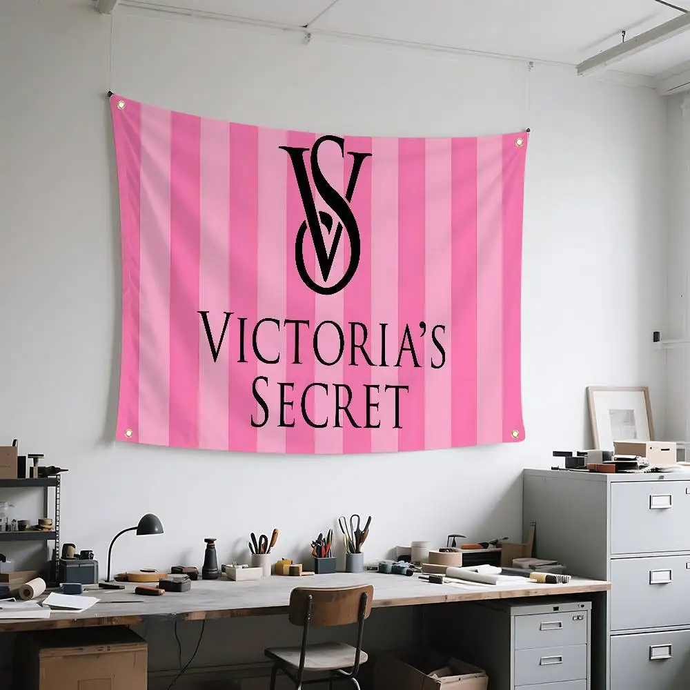 Pink S-SECRETs-r Flags Home Decor Tapestries Banners Background Decorations Children's Banners Holiday Decorations Backdrops #5