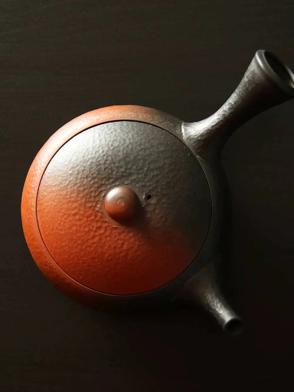 In Stock: Japanese Imported Tsubame-Yaki Murata Ikkei's Kiln-Transformed Horizontal Handle Teapot With Side Handle, Tea Brewing