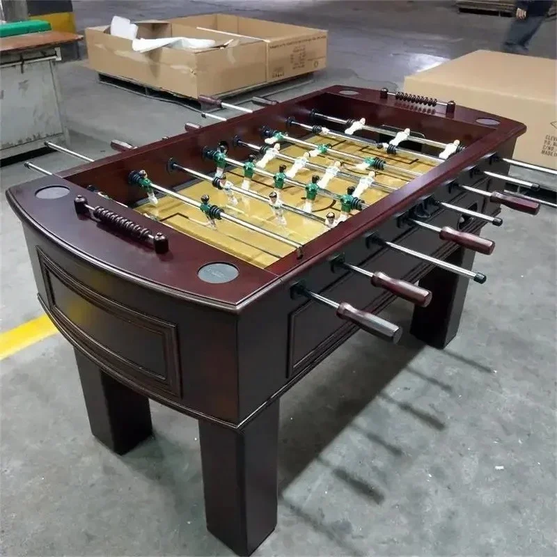 new style Table Football Table Desktop Foot Travel 8-Pole Adult Luxury Heavy Solid Wood American Classical