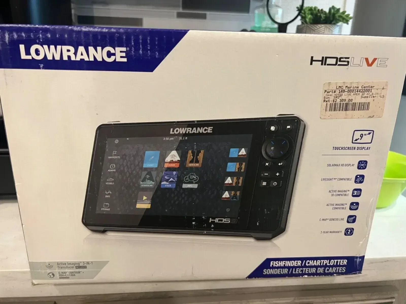 ГОРЯЧИЕ ПРОДАЖИ ДЛЯ HDS-16 LIVE ACTIVE 12 Ti2-12 дюймов IMAGING 3-в-1 TRANSOM Lowrance MOUNT и C-MAP PRO CHART Эхолоты Новые