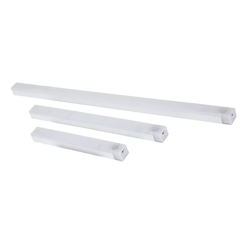 AY03-Sensor de movimiento LED debajo del gabinete lámpara regulable recargable luz nocturna escaleras armario habitación pasillo tubo barra bombilla