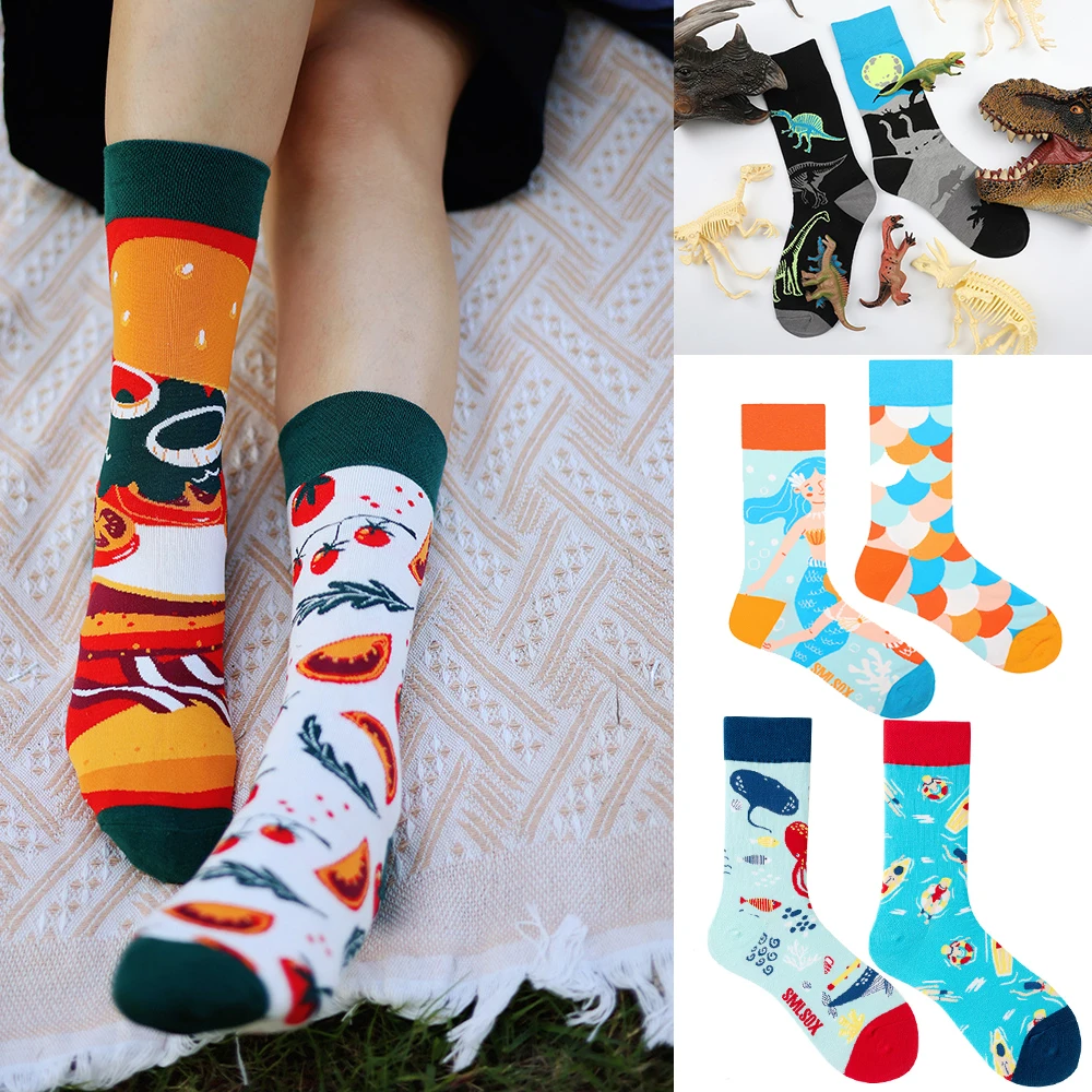 

Man Women Sock Original AB Tide Socks Colorful Cat Dog Koala Cow Cotton Socks Four Seasons Unisex Socks for Birthday Gift