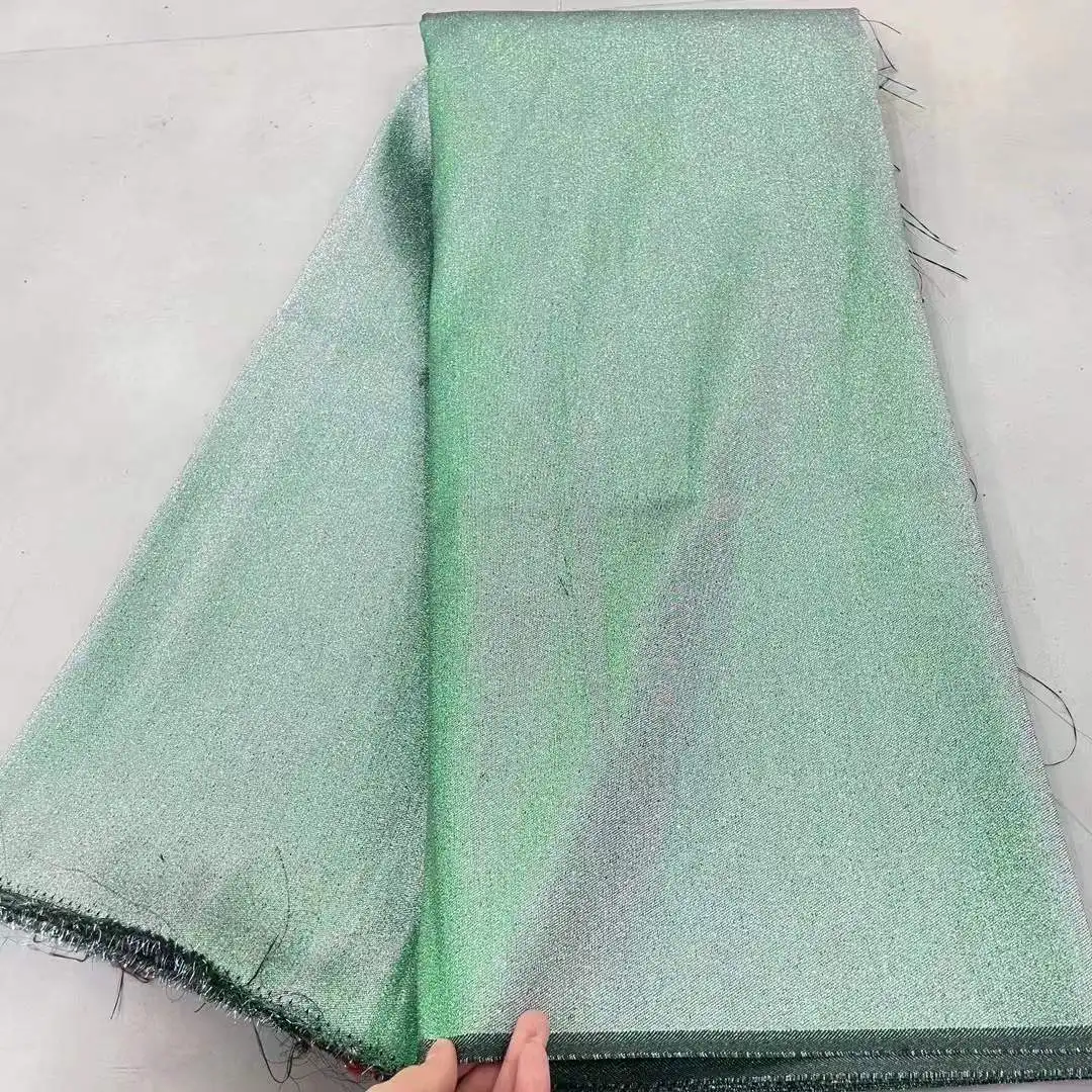 2025 Hot Sale African Brocade Lace Fabric Nigerian Jacquard Lace Fabric Embroidery Dubai Lace For Evening Prom Women Dresses