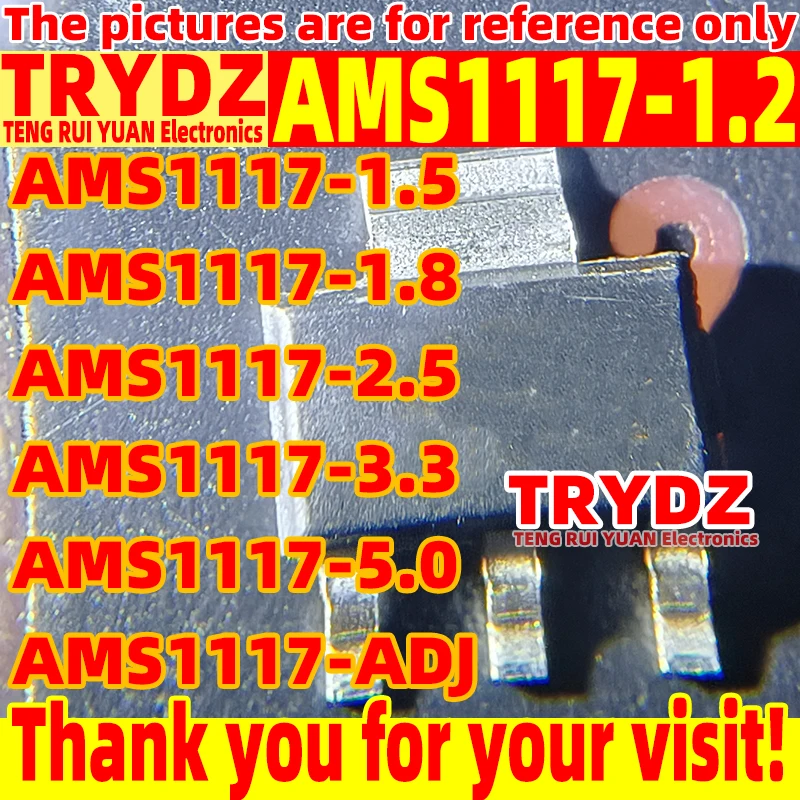 100-20pcs AMS1117-1.2 AMS1117-1.5 AMS1117-1.8 AMS1117-2.5 AMS1117-3.3 AMS1117-5.0 AMS1117-ADJ SOT-223