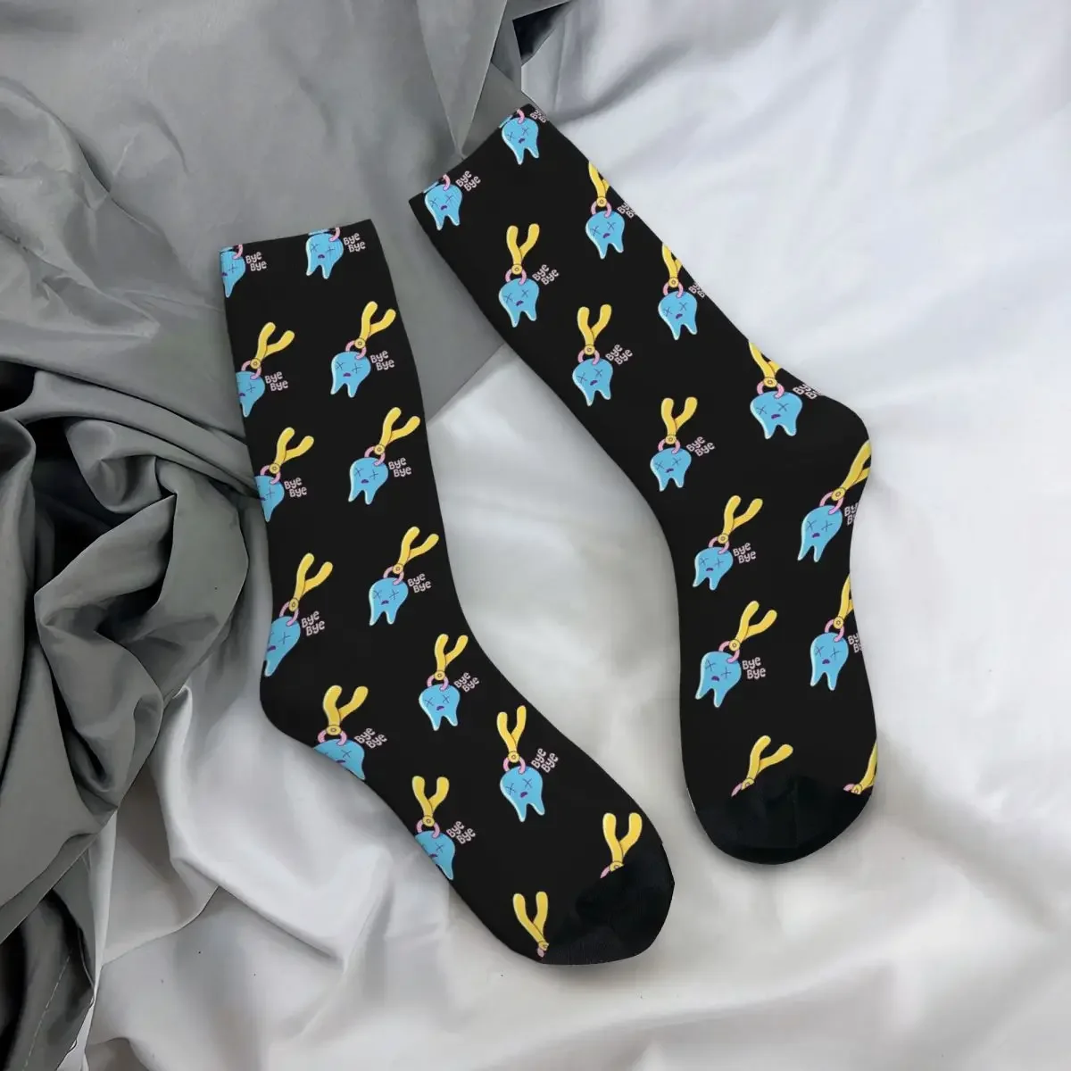 Chaussettes amusantes pour rendez-vous de dentiste, dents cassées, Design mignon, bas Super doux Harajuku, chaussettes longues toutes saisons, cadeaux unisexes