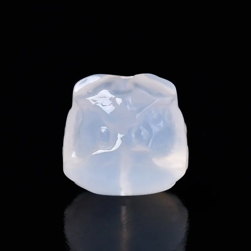 Natural 7A White Agate Wake Master Lychee Frozen DIY Jewelry Accessories