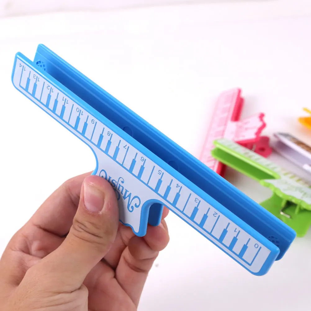 

5 Pcs Sheet Music Clip Piano Score Clips Book Fixed Musical Page Holders Folder Abs Plastic High Grade Excellent Durability Long