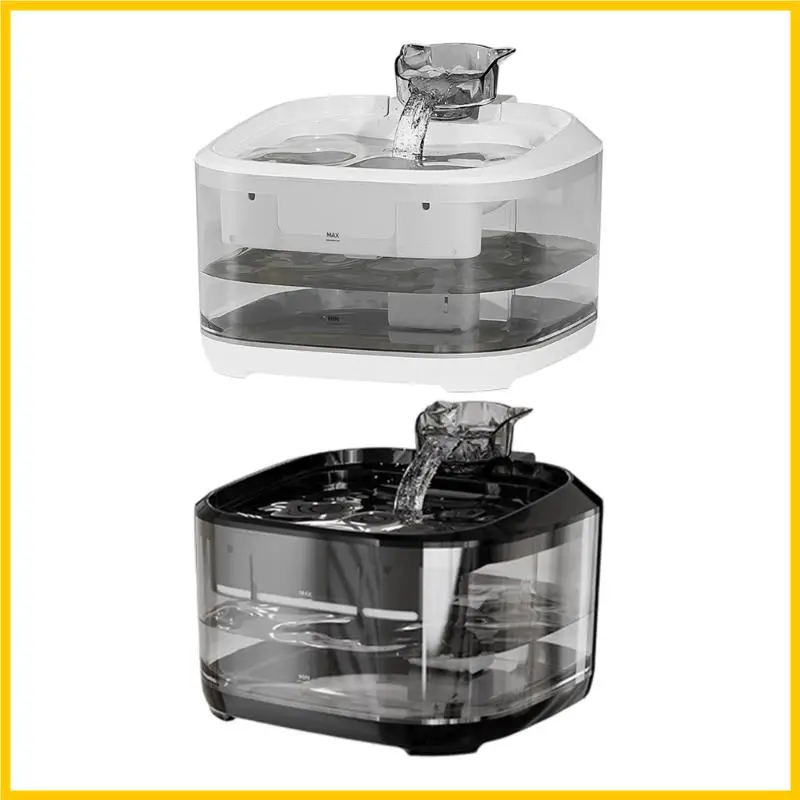 

H55A Energy Efficient Cats Water Fountain Quiet Operates Water Bowl For Pet Watering