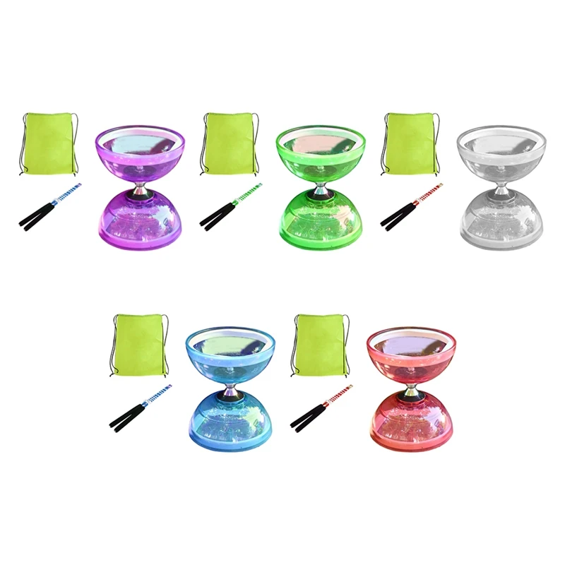 Diabolo Yoyo Elderly People Toy Kids Juggling Fitness Set Tpu Toy For Child Bearing Classic