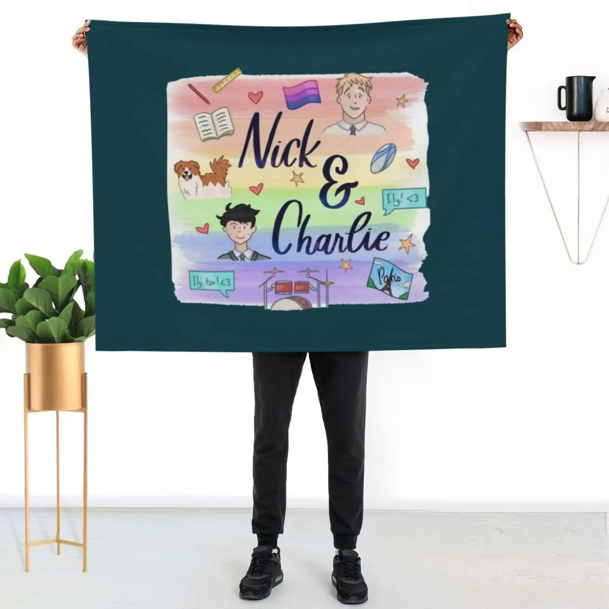 Nick And Charlie Throw Blanket For Sofa Thin Thin Bed linens christmas decoration blankets ands Warm Blankets