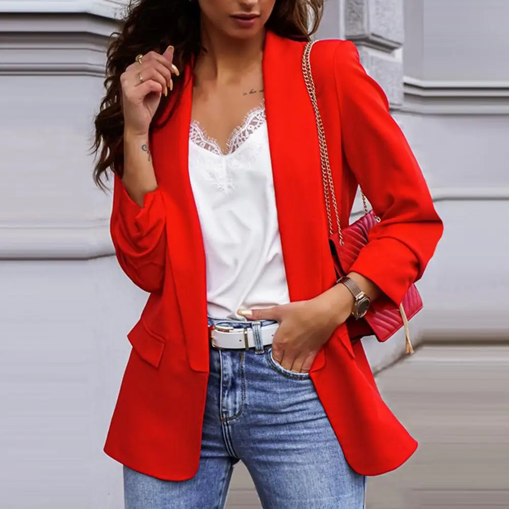 المرأة الخريف السترة السيدات الخريف طويلة الأكمام OL التنقل مزاجه المهنية سليم صالح بدلة صغيرة سترة سترة رسمية