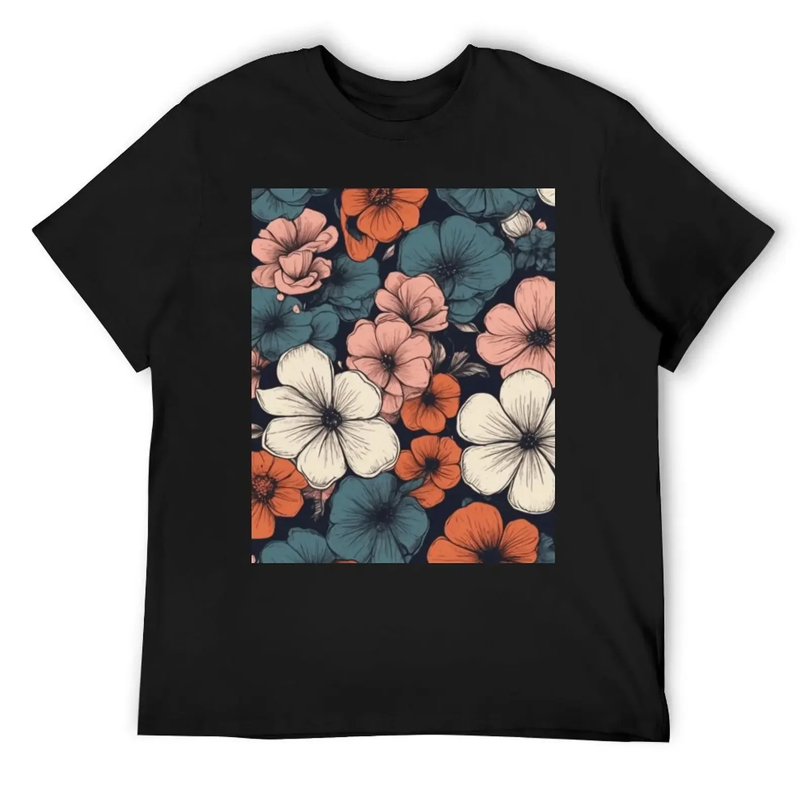 

Blossom Threads: Explore Nature's Beauty with Our Floral T-Shirt anime stuff graphics mens clothing