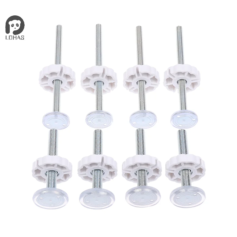 1/4 قطعة الأبيض M8 M10 طقم قطع غيار بوابة الطفل الضغط صالح المغزل مسامير الربط لبوابات السلامة