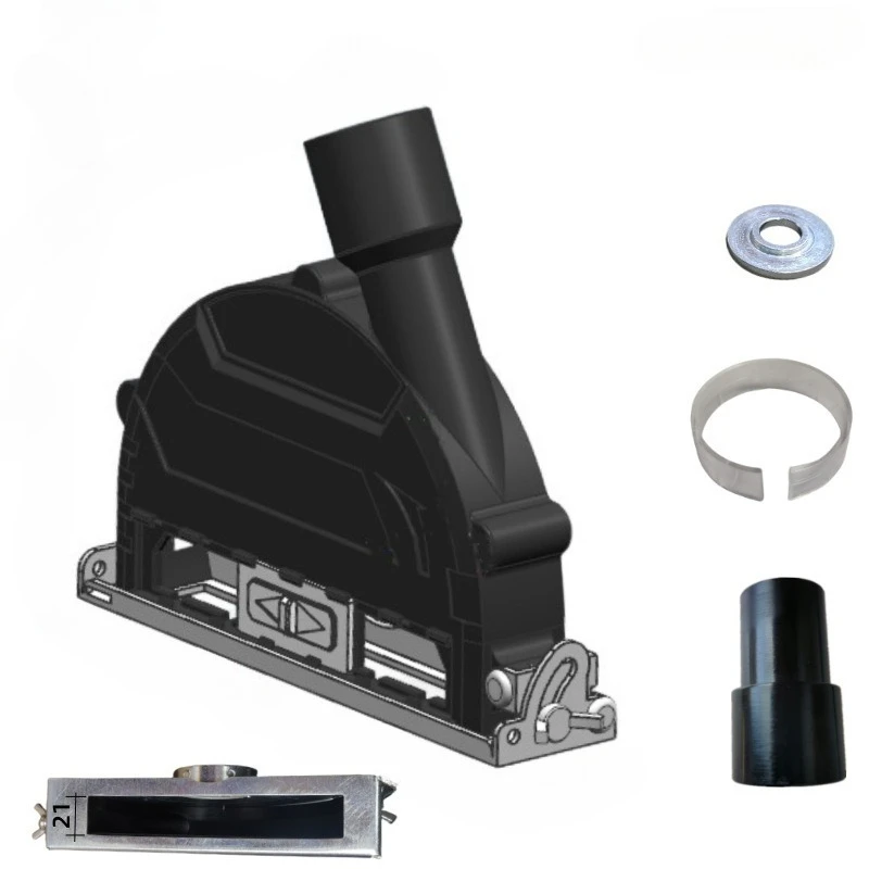 Dustproof Angle Grinder Cutting Cover Stone Cutting Dust Cover Adjustable Shield for 90/115/125mm Saw Blades Plastic Covers