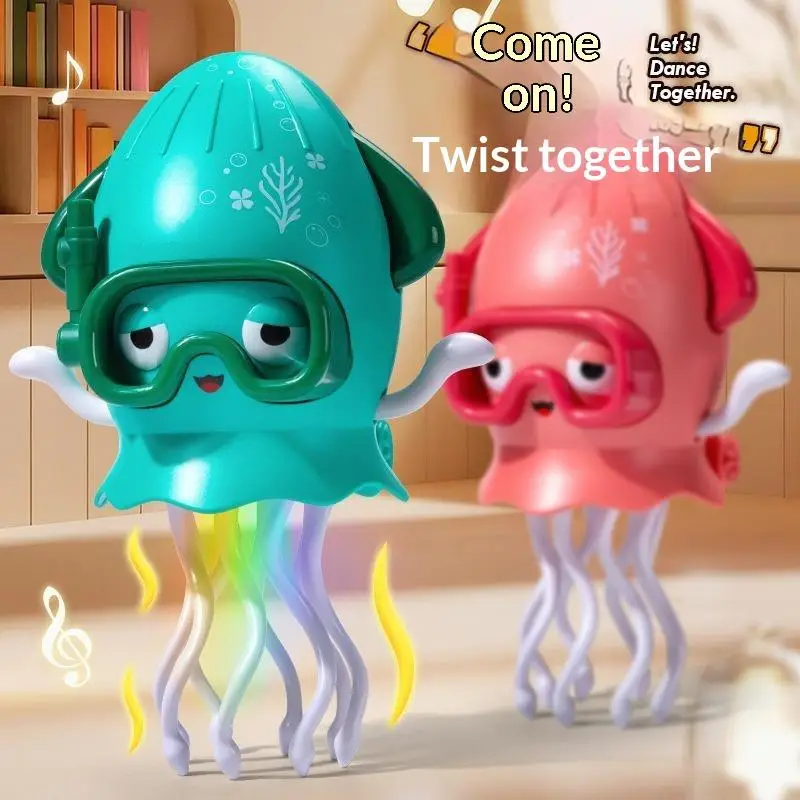

Electric Dancing Jellyfish Toy With Glowing LED Lights Music Function For Toddlers Kids Birthday Gifts