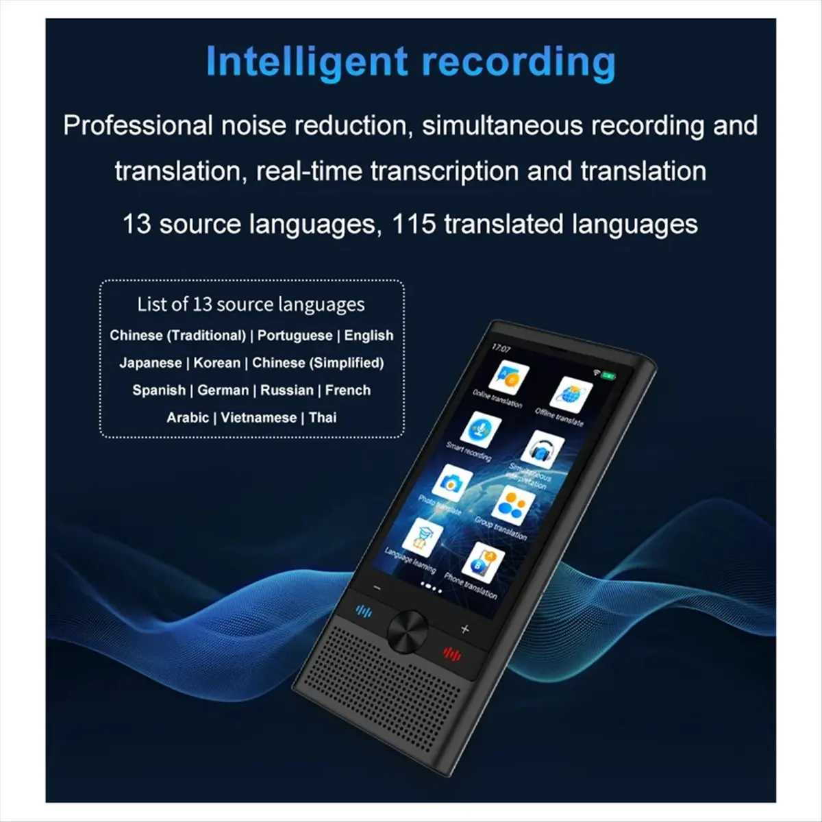 plplp Language Translator Device Portable Translator 148 Languages Recording Translation 4G WIFI Ai Smart Translate Machine