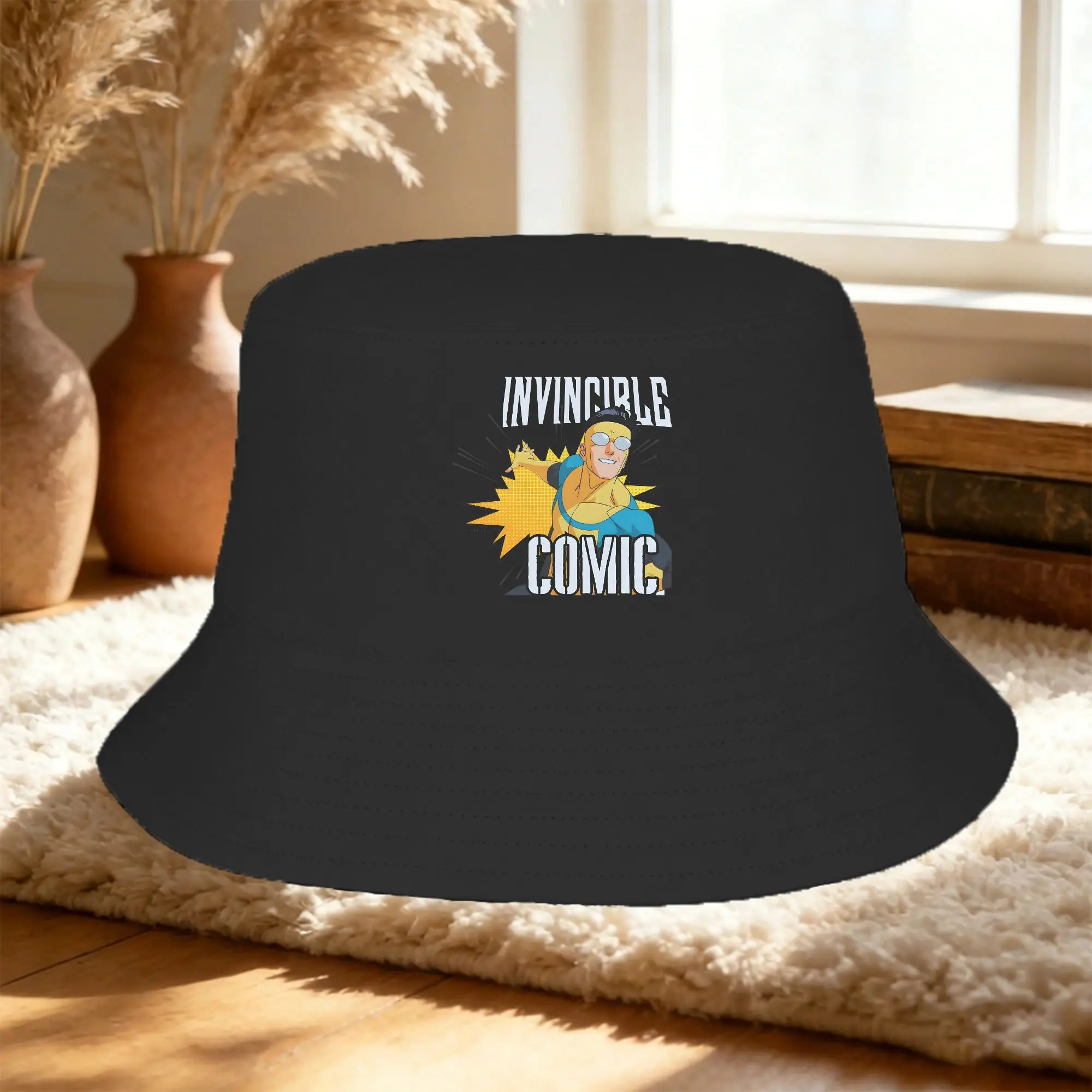 Vocation Getaway Headwear Cartoon Invincible Hero Comic Merch Bucket Hat Trendy Unisex Sun Hat  Boonie Hat Fishing Cap Outdoor