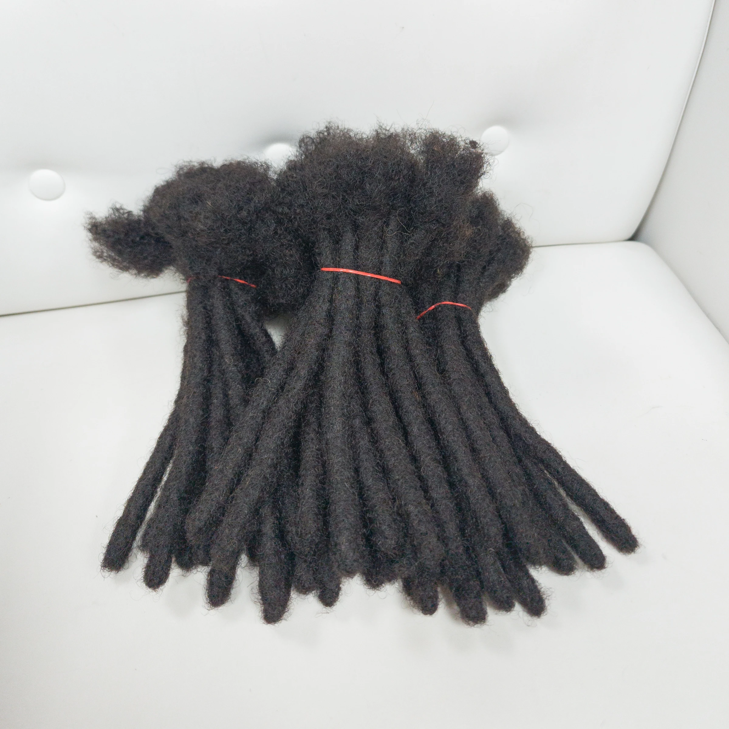 

100% человеческие волосы, наращивание дредов для мужчин и женщин, ширина 1,2 см, 8 дюймов, постоянные наращивания Loc, 10 прядей, бразильские дреды