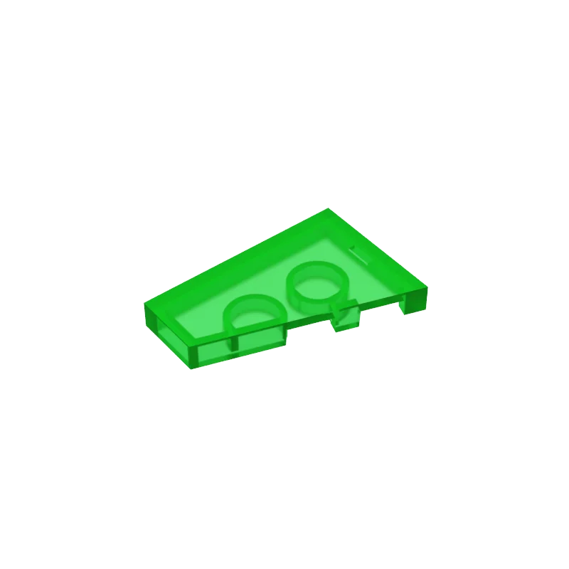 Gobricks GDS-M541 10pcs 2x3 Parts Wedge Tile Panel Left Bulk Cut Tiles Wall Bricks Plastic Tool Building Blocks Moc Sets