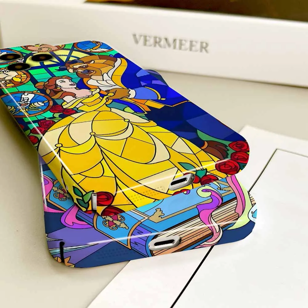 جديد الجمال والوحش لسامسونج A73 A71 A56 A55 A54 A53 A52S A51 A36 A35 A34 A33 A32 A31 A25 A24 A23 A22 A17 جراب هاتف