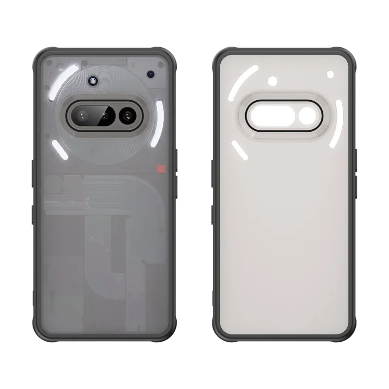 غطاء صلب مضاد للصدمات لهاتف لا شيء هاتف 3a، جراب صلب بلوري من مادة TPU بحافة ناعمة