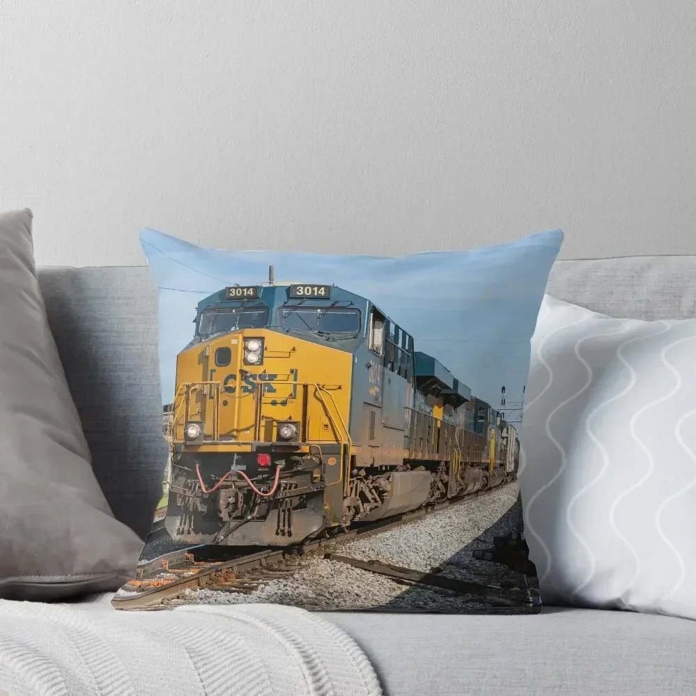 

CSX Locomotive Throw Pillow Cusions Cover Pillowcase Cushion pillow