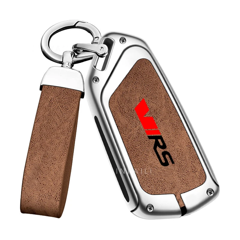 مناسبة لسكودا اوكتافيا سوبر VIRS حافظة مفاتيح السيارة 2025 2024 2023 2022 2021 الراقية سبائك الجلود حقيبة مفاتيح السيارة الملحقات #6