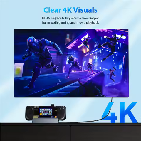 USB C Docking Station for Steam Deck Game Docking 4K@60Hz DP HDMI-compatible Gigabit Ethernet Type C Hub