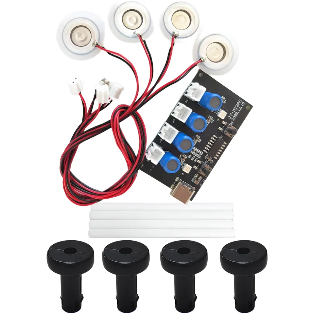 RGB Light Humidifier 4 Nozzle Humidifier Module Efficient Spray System For Plants Wide Coverage Humidification
