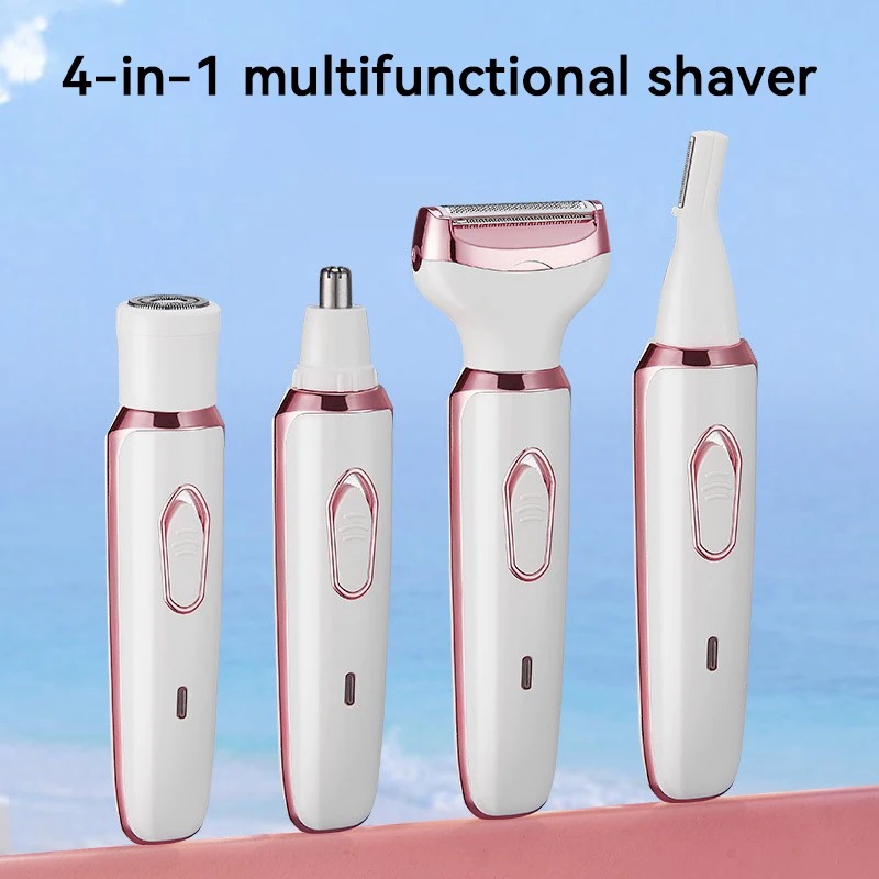 Xiaomi  New 4 In 1 Electric Lady Shaver Body Hair Removal Epilator Painless Cordless Trimmer Razor Gifts For Women