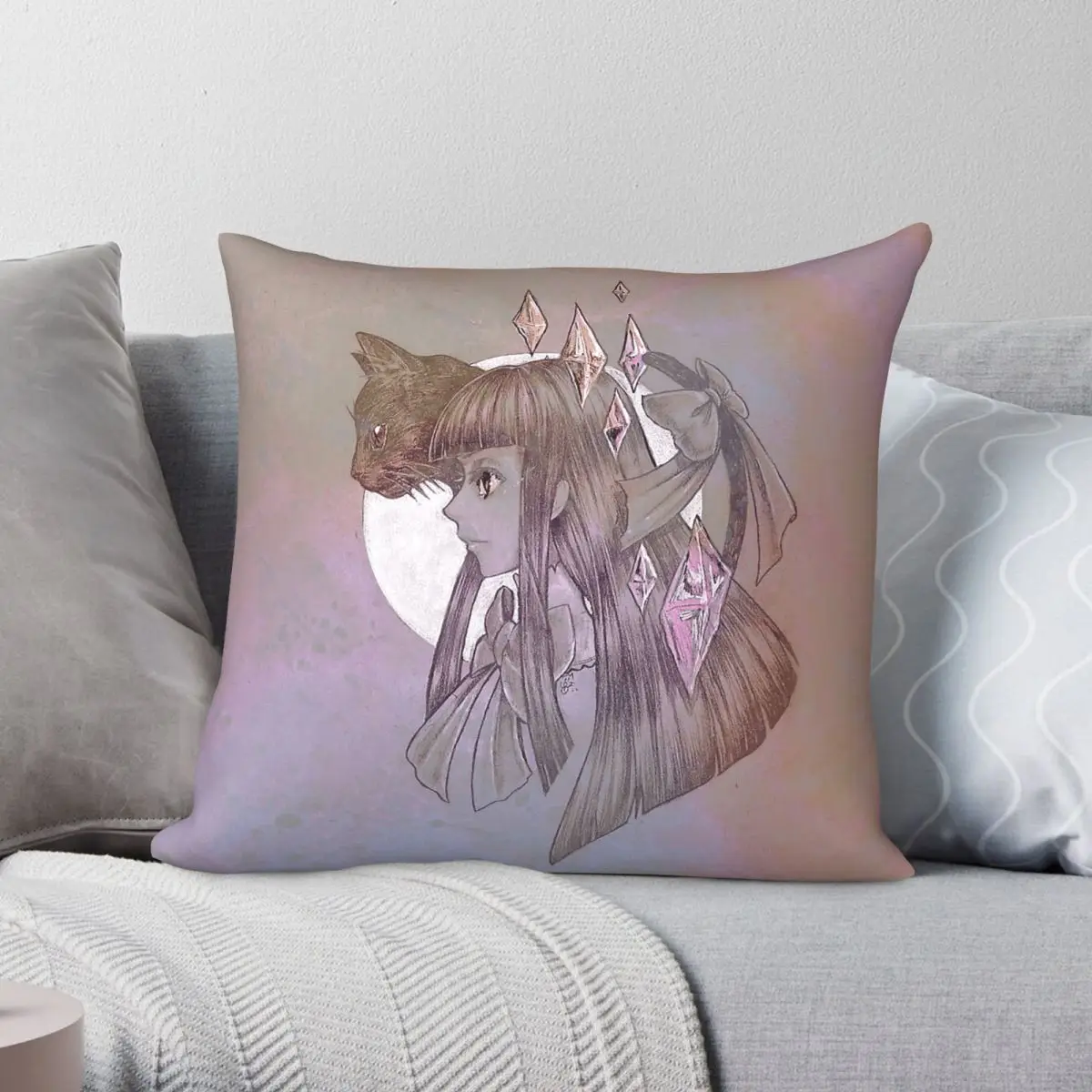 Housse de coussin carrée Our Lady Of Miracles Bernkastel, en polyester, lin, velours, motif à fermeture éclair, housse de coussin décorative pour voiture